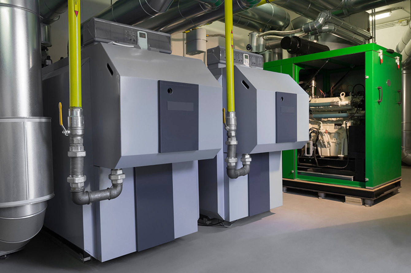 Blockheiz­kraftwerk bei Elektro Raab GmbH & Co.KG in Leutershausen