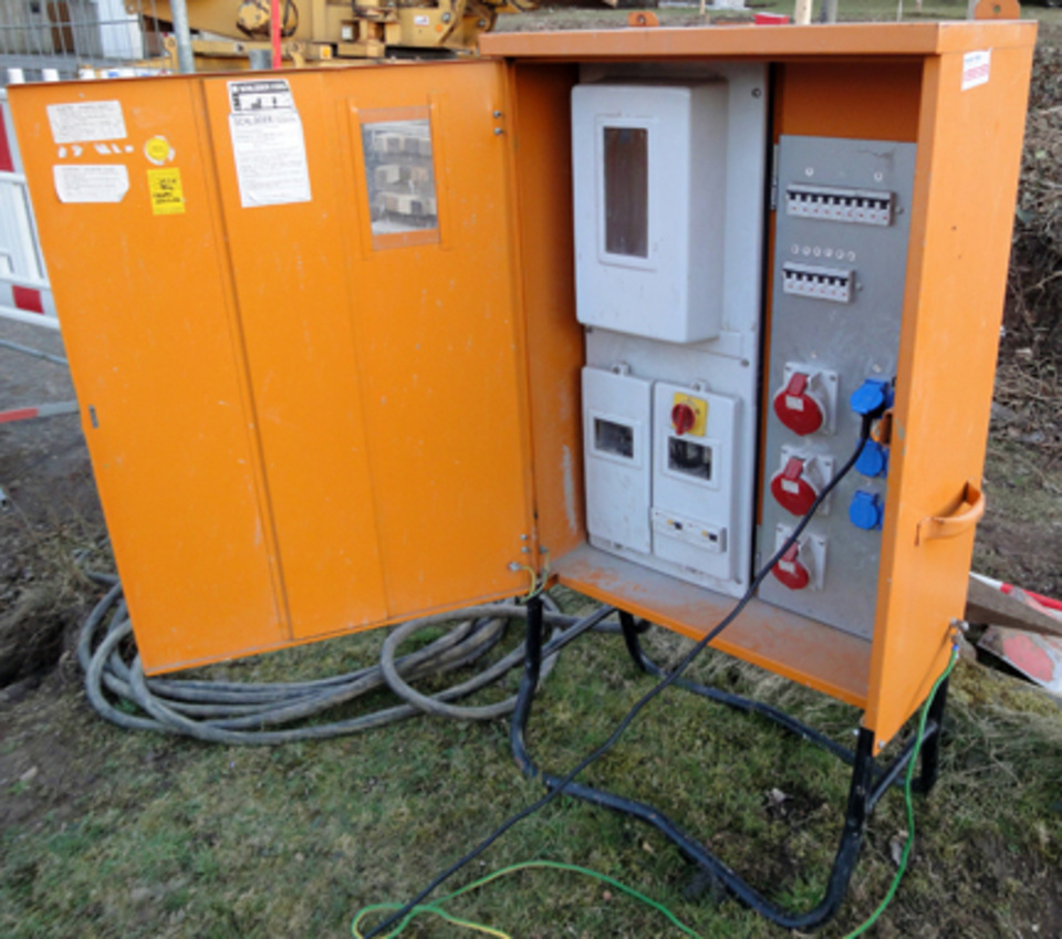 Baustromkasten bei Elektro Raab GmbH & Co.KG in Leutershausen