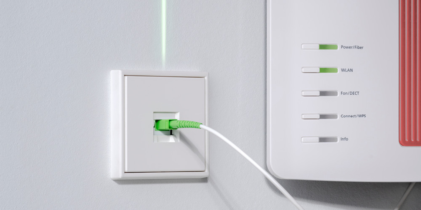 Die neuen Glasfaser-Anschlussdosen bei Elektro Raab GmbH & Co.KG in Leutershausen