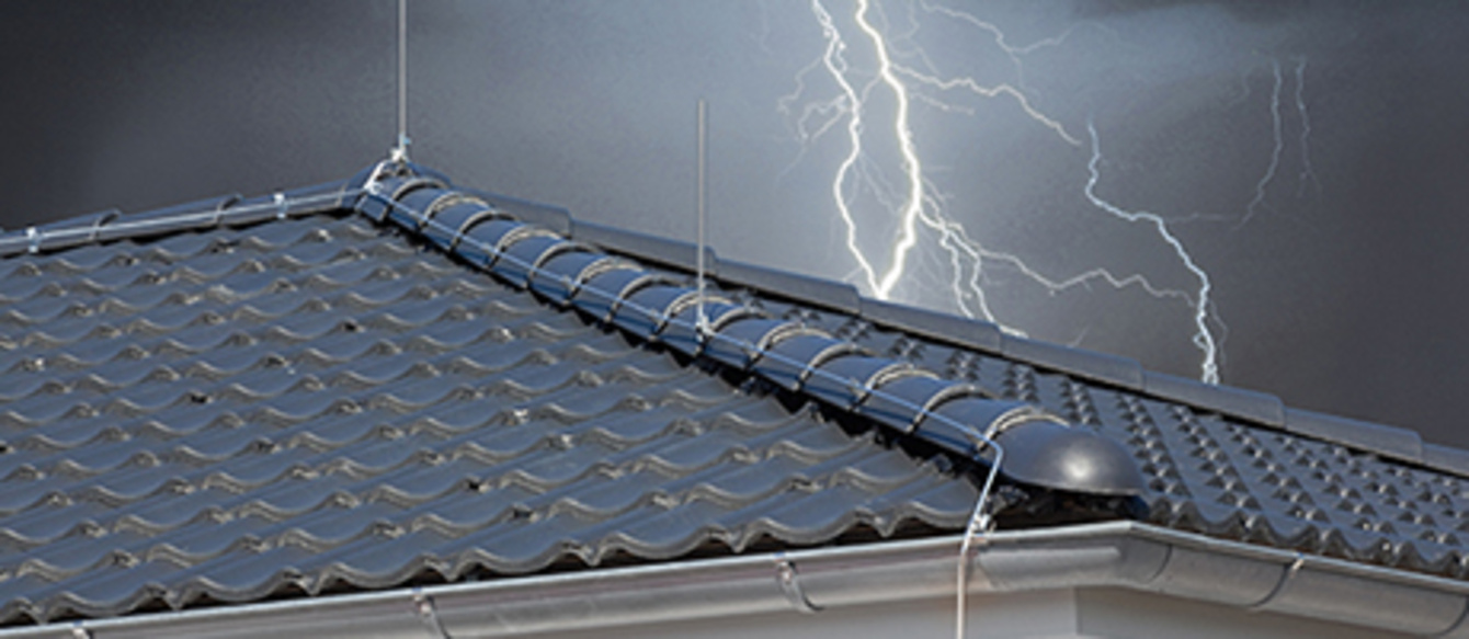 Äußerer Blitzschutz bei Elektro Raab GmbH & Co.KG in Leutershausen