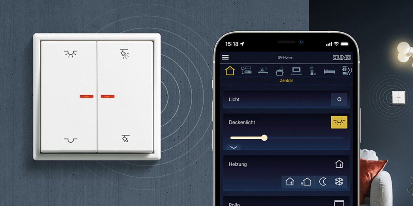 KNX RF Taster bei Elektro Raab GmbH & Co.KG in Leutershausen